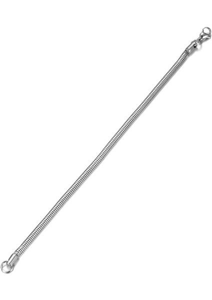 Gümüş 3 mm Yılan Zincir Bileklik fiyatları