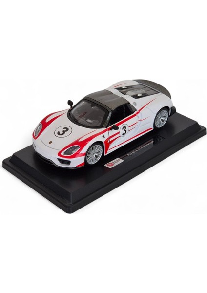 Porshe 918 Weissach 1:24 Ölçek Model Araba