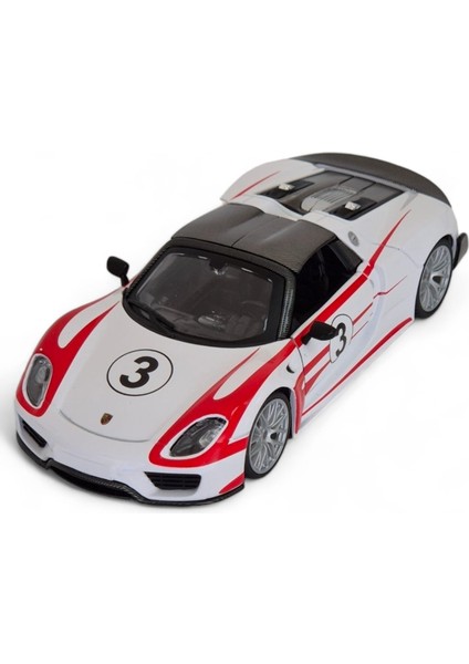 Porshe 918 Weissach 1:24 Ölçek Model Araba