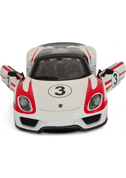 Porshe 918 Weissach 1:24 Ölçek Model Araba