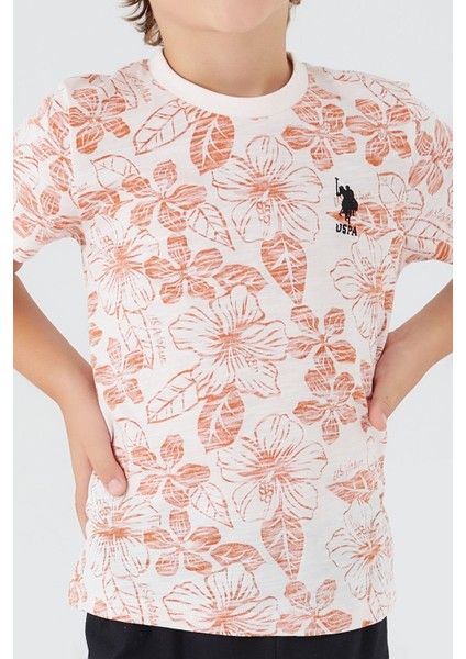 1358 Flowered Erkek Çocuk Kısa Kol Pijama Takım fırsatları
