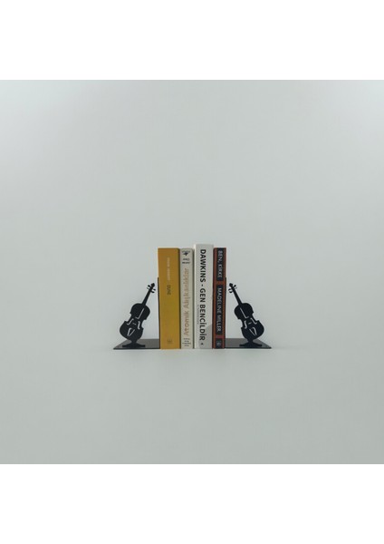 Metal Gitar Desenli Kitap Desteği Kitap Tutucu Ev ve Ofis Dekoratif Aksesuar 2 Li Set modelleri