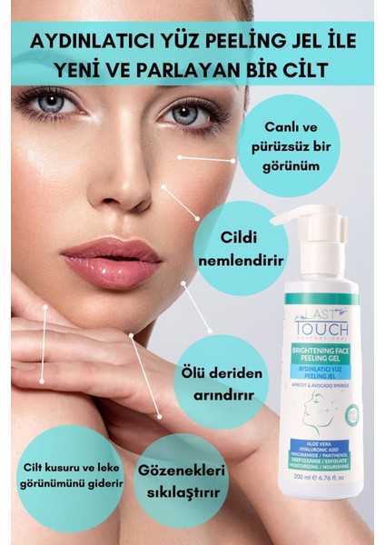 Kayısı Çekirdeği Tanecikli, Ölü Derilerden Arındırıcı, Aydınlatıcı Yüz Peeling Jel 200 ml