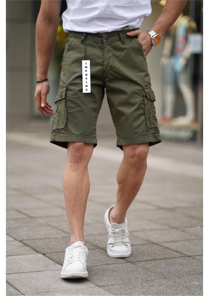 Erkek Bermuda Kargo Cepli Kapri Şort Yeni Sezon fiyatları
