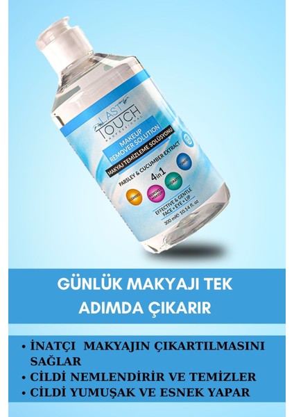 Maydanoz ve Salatalık Özlü Makyaj Temizleyici Yüz, Göz, Dudak Için 300 ml