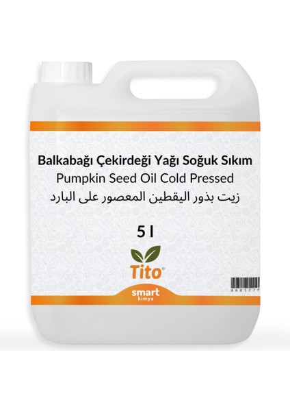 Balkabağı Çekirdeği Yağı Soğuk Sıkım 5 Litre