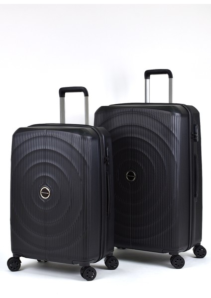 Francesco Ferellino 2'li Valiz Büyük Boy Orta Boy Air Pro Abs Valiz 10735