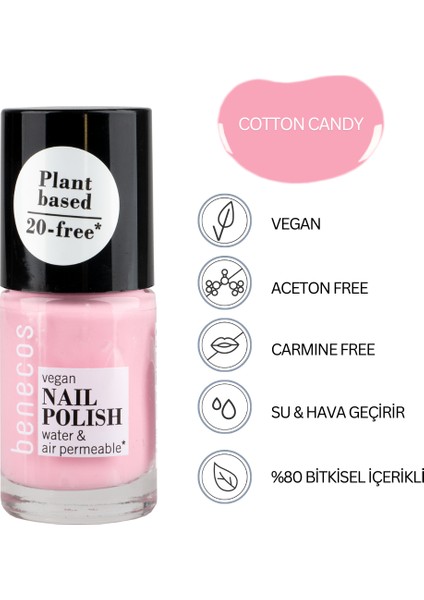 Doğal İçerikli Vegan Oje - Benecos Nail Polish 20 Free