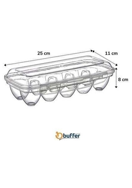10 Bölmeli Kilitli Kapaklı Yumurtalık Saklama Kutusu YU110