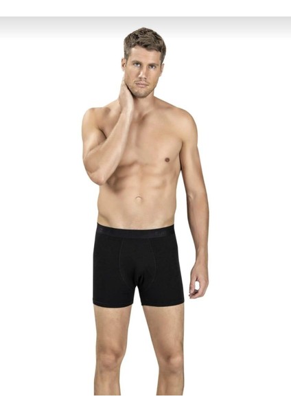 321 Erkek Modal Boxer Şort Tekli