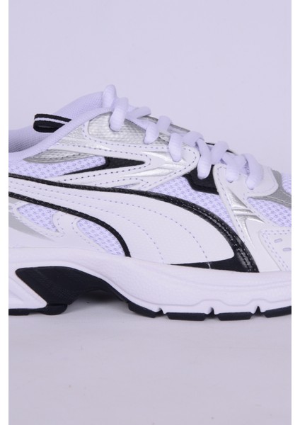 392322-01 Milenio Tech Fileli Rahat Taban Esnek Beyaz Günlük Unisex Spor Ayakkabı
