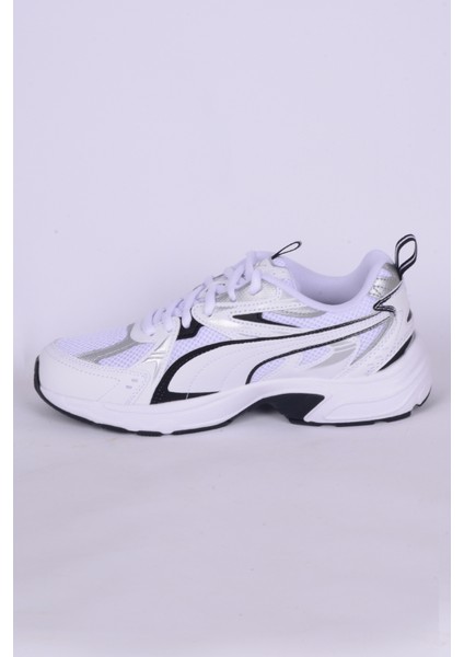 392322-01 Milenio Tech Fileli Rahat Taban Esnek Beyaz Günlük Unisex Spor Ayakkabı
