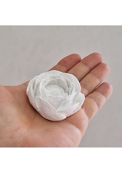 3 Boyutlu 5cm Gül Çiçek Silikon Kalıp K-1317 Mum Kokulu Taş Sabuna Uygun modelleri