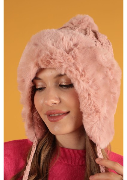 Ponponlu Kadın Bere-Pembe modelleri
