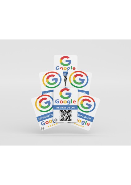 Google Review Card 5 Pack Nfc Google Review Card With Qr Code