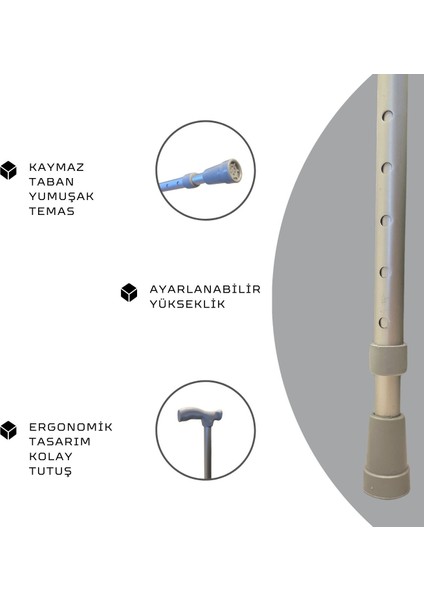 Baston Ayarlanabilir Yüksek Kalite Denge Bastonu Asa