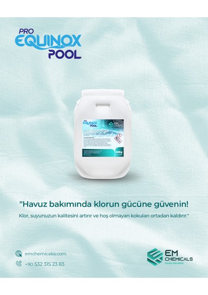 Proequınoxpool %90 Tablet Klor 50KG - Havuz Kloru-Plastik Bidon Pe