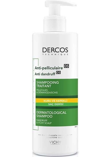 Dercos Anti Dandruff Kuru Saçlar Için Kepek Karşıtı Şampuan 390 ml