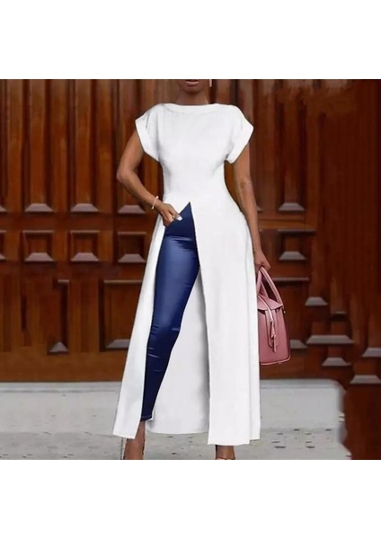 Kadın Kısa Kollu Yırtmaçlı Bürümcük Kumaş Pelerin Elbise fiyatları