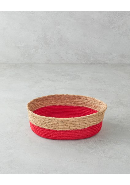 Colorful Lines Kağıt Ip Sepet Kırmızı fiyatları