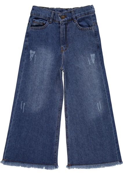 Kız Çocuk Pantolon 6-9 Yaş Açık Mavi