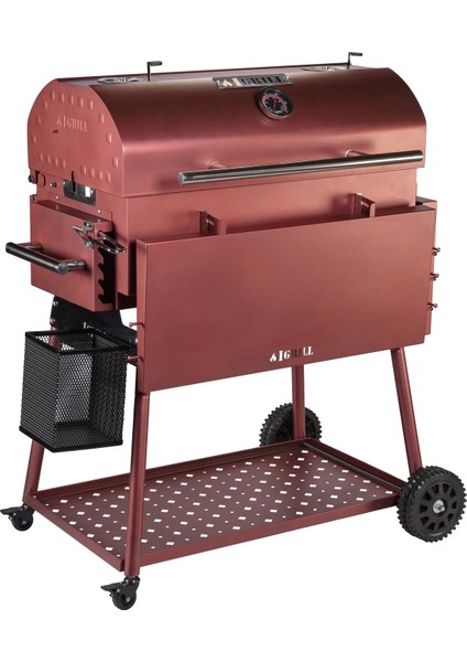Barbekü Elite 740 mm Kömürlü Mangal (Kırmızı)