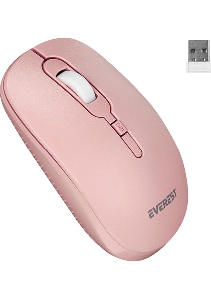 Smw-89 USB Pembe 2.4ghz Kablosuz Mouse