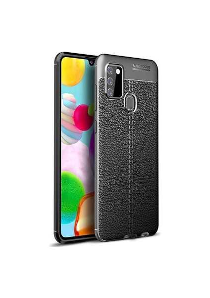Samsung Galaxy A21S Deri Desenli Yüksek Koruma Sağlayan Niss Premium Silikon Kılıf