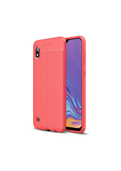 Samsung Galaxy A10 Deri Desenli Yüksek Koruma Sağlayan Niss Premium Silikon Kılıf