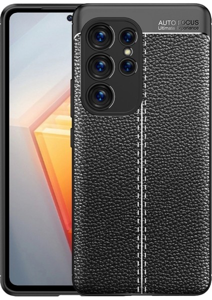 Samsung Galaxy S23 Ultra Deri Desenli Yüksek Koruma Sağlayan Niss Premium Silikon Kılıf