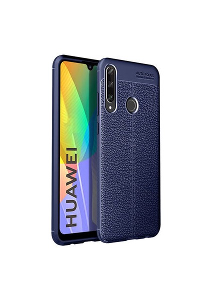 Huawei P40 Lite E Deri Desenli Yüksek Koruma Sağlayan Niss Premium Silikon Kılıf