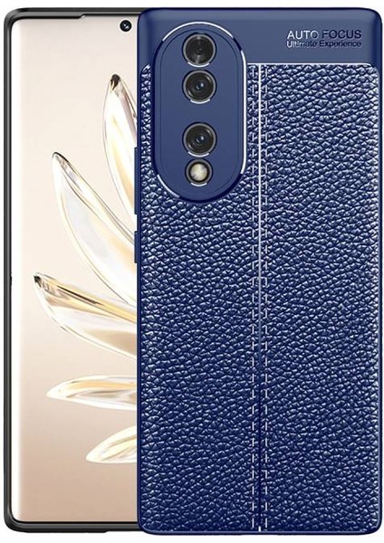 Honor 70 Deri Desenli Yüksek Koruma Sağlayan Niss Premium Silikon Kılıf