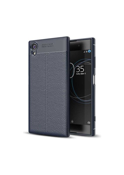 Sony Xperia Xa1 Plus Deri Desenli Yüksek Koruma Sağlayan Niss Premium Silikon Kılıf
