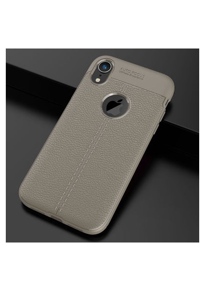 iPhone Xr Deri Desenli Yüksek Koruma Sağlayan Niss Premium Silikon Kılıf