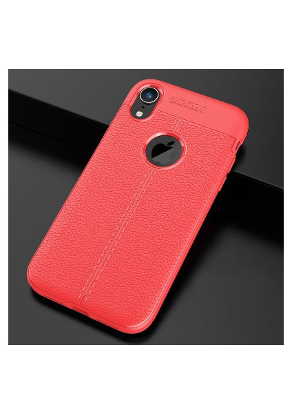 iPhone Xr Deri Desenli Yüksek Koruma Sağlayan Niss Premium Silikon Kılıf