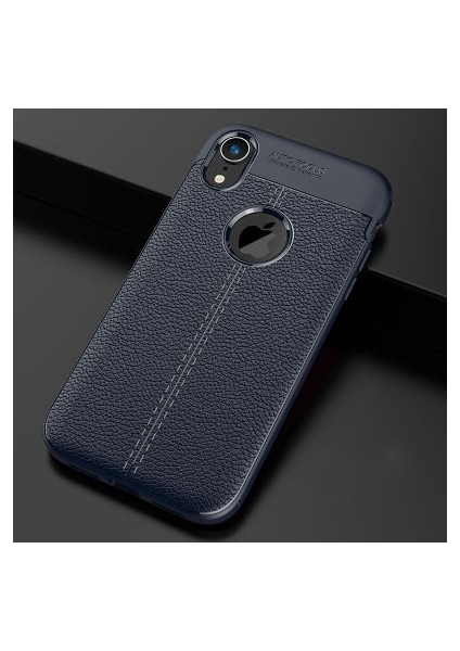 iPhone Xr Deri Desenli Yüksek Koruma Sağlayan Niss Premium Silikon Kılıf