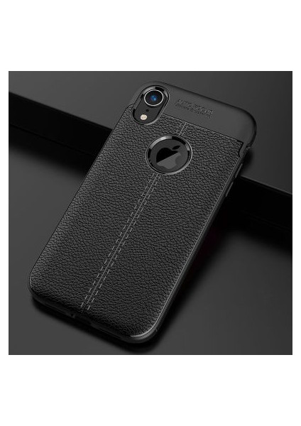 iPhone Xr Deri Desenli Yüksek Koruma Sağlayan Niss Premium Silikon Kılıf
