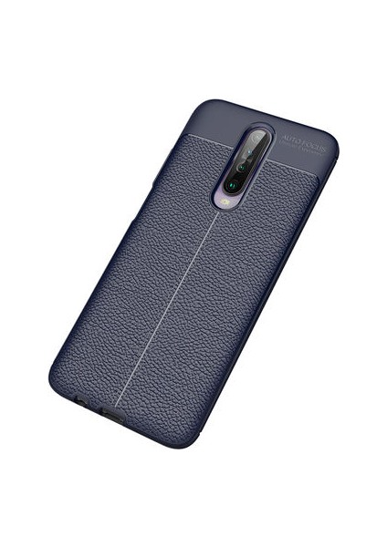 Poco X2 Deri Desenli Yüksek Koruma Sağlayan Niss Premium Silikon Kılıf