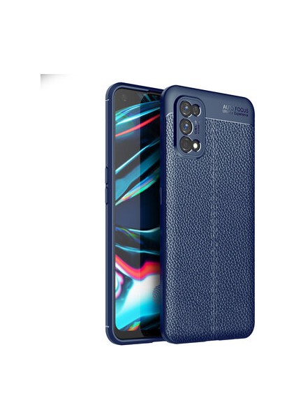 Realme 7 Pro Kılıf Deri Desenli ve Esnek Yapılı Sağlam Derry Silikon Kılıf