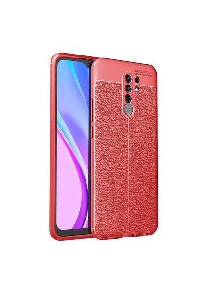 Redmi 9 Deri Desenli Yüksek Koruma Sağlayan Niss Premium Silikon Kılıf