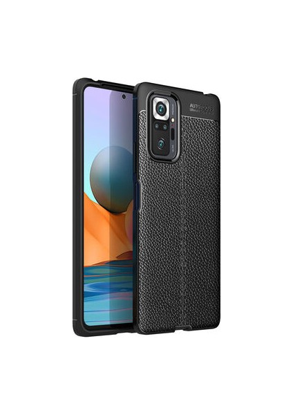 Redmi Note 10 Pro Deri Desenli Yüksek Koruma Sağlayan Niss Premium Silikon Kılıf