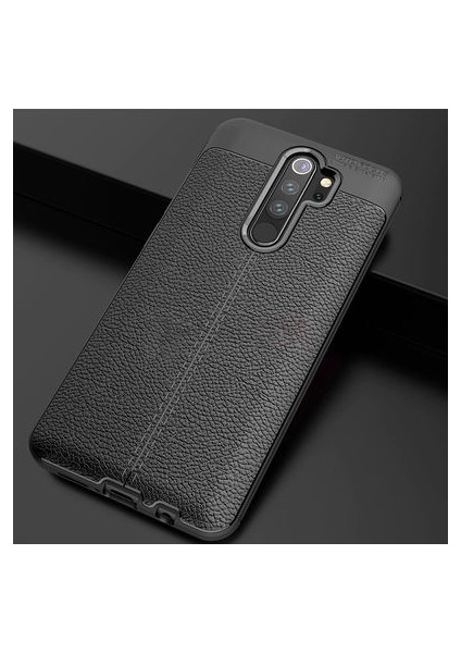 Redmi Note 8 Pro Deri Desenli Yüksek Koruma Sağlayan Niss Premium Silikon Kılıf