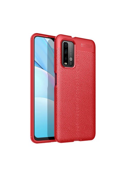 Redmi 9t Deri Desenli Yüksek Koruma Sağlayan Niss Premium Silikon Kılıf