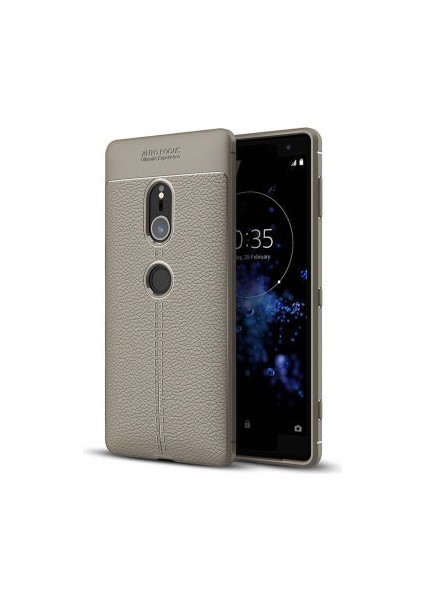 Sony Xperia Xz2 Deri Desenli Yüksek Koruma Sağlayan Niss Premium Silikon Kılıf