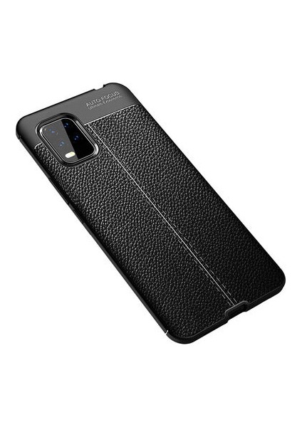 Xiaomi Mi 10 Lite Deri Desenli Yüksek Koruma Sağlayan Niss Premium Silikon Kılıf
