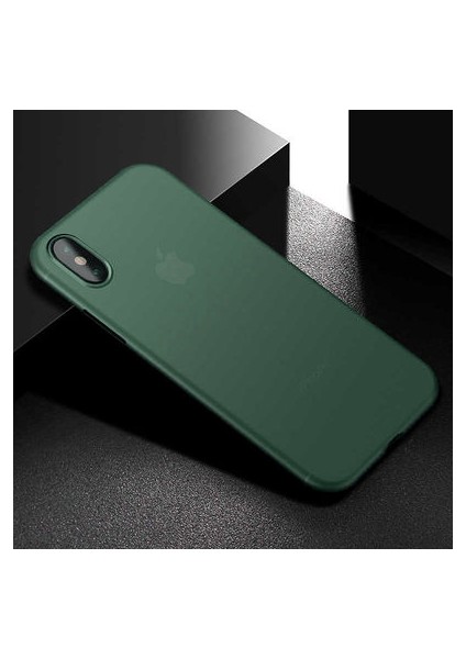 iPhone Xs Max Ultra Ince Transparan Yapılı Süper Pp Silikon Kılıf