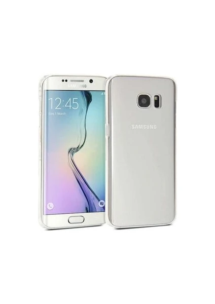 Techno Guru Samsung Galaxy S6 Edge Esnek ve Şeffaf Sheer Premium Tpu Silikon Kılıf