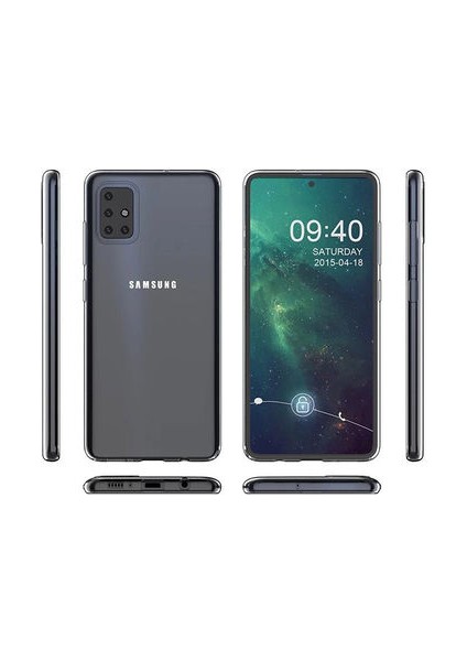 Samsung Galaxy A81 Esnek ve Şeffaf Sheer Premium Tpu Silikon Kılıf