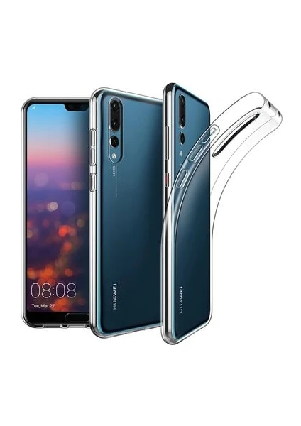 Techno Guru Huawei P20 Pro Esnek ve Şeffaf Sheer Premium Tpu Silikon Kılıf