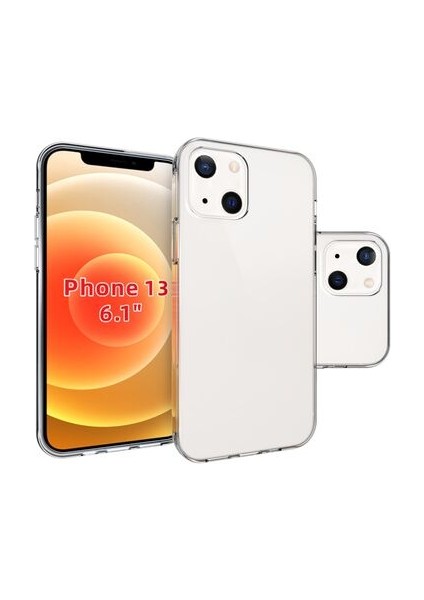 Apple iPhone 13 Esnek ve Şeffaf Sheer Premium Tpu Silikon Kılıf